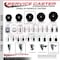Service Caster 4'' Phenolic Swivel 7/16'' Grip Ring Stem Caster Set with Total Lock Brake, 4PK SCC-GRTTL20S414-PHR-716138-4 - alternate 2